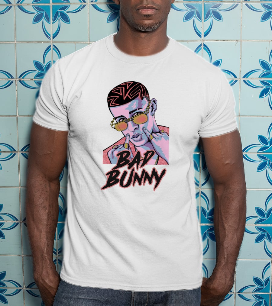 Bad Bunny Hip Hop Retro Sunglasses T-Shirt