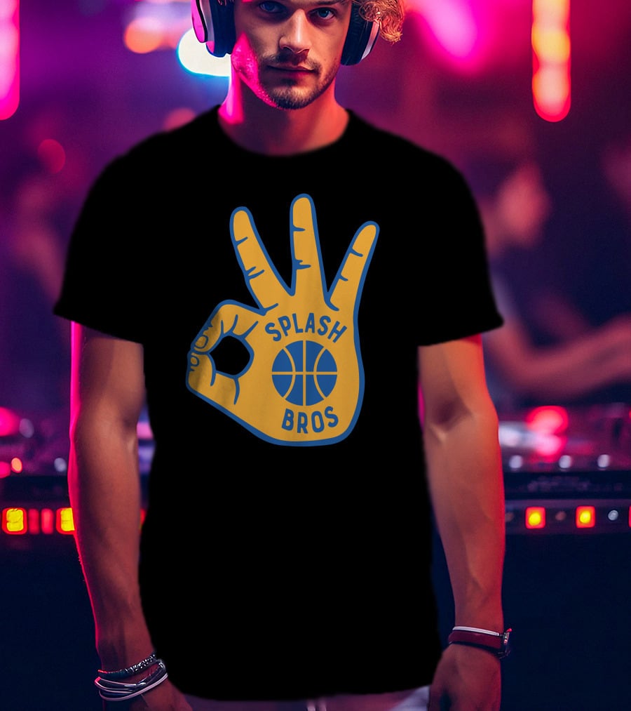 Splash Bros Basketball Foam Finger Logo 3 T-Shirt