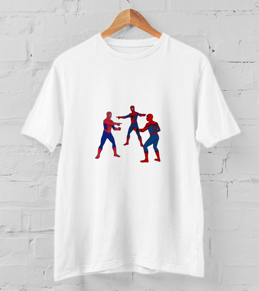 Spidermans No Way Home Pointing Meme Trio T-Shirt