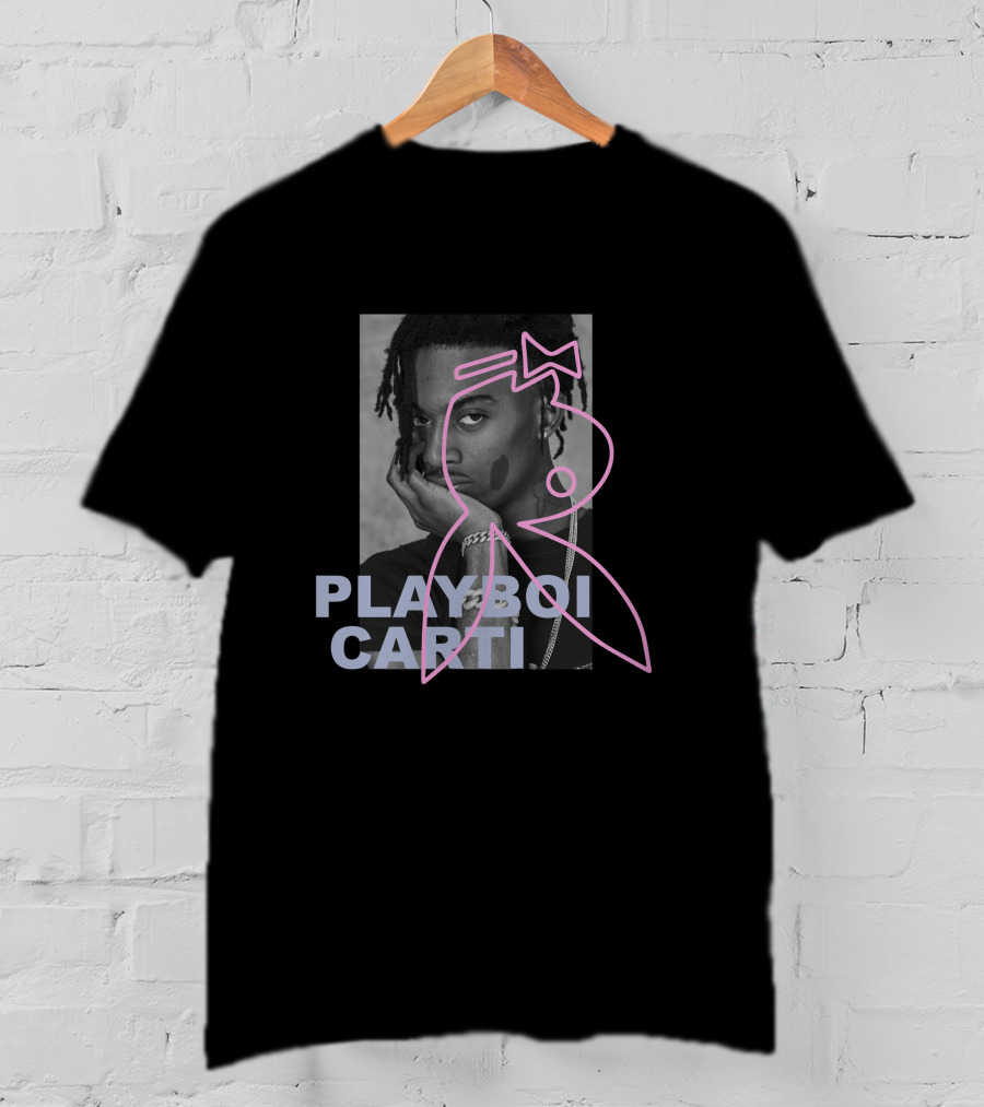 Playboi Carti Rap Music Legend Bunny Face Iconic Image T-Shirt