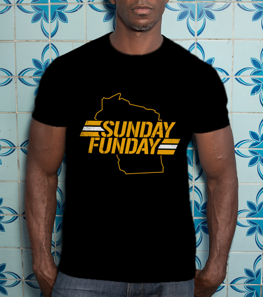 Sunday Funday Wisconsin Green Bay Packers T-Shirt