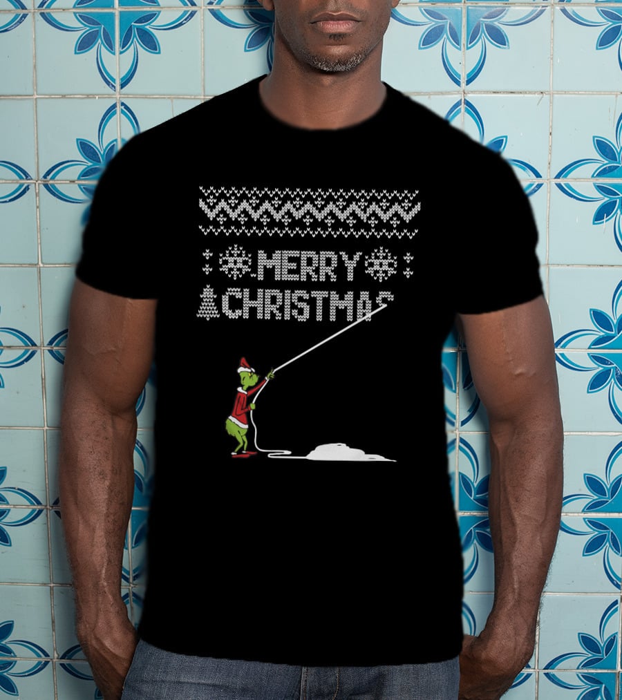 Merry Christmas Grinch Santa T-Shirt