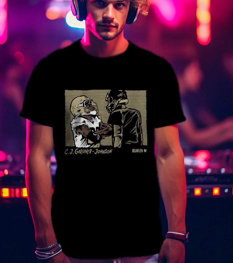 C.J. Gardner-Johnson NFLPA Confrontation With Helmeted Opponent T-Shirt