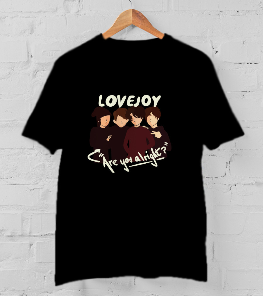 Lovejoy Are You Alright Pebble Brain Band Group Image T-Shirt