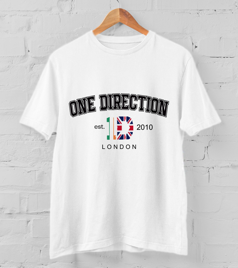 One Direction Est 2010 London UK Flag T-Shirt