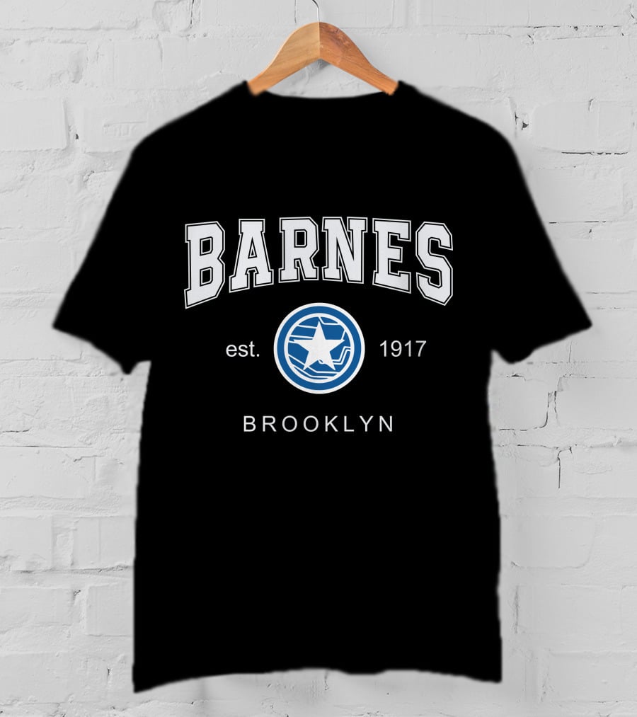 Barnes Est 1917 Brooklyn Star Emblem T-Shirt