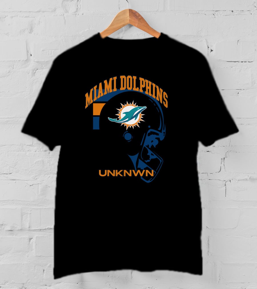 Miami Dolphins UNKNWN Football Helmet T-Shirt