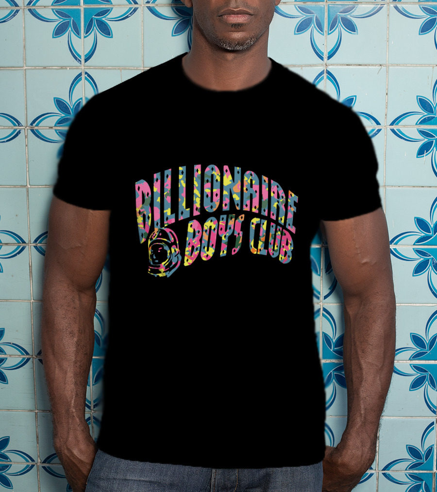 Billionaire Boys Club Colorful Confetti Arch With Astronaut Helmet T-Shirt