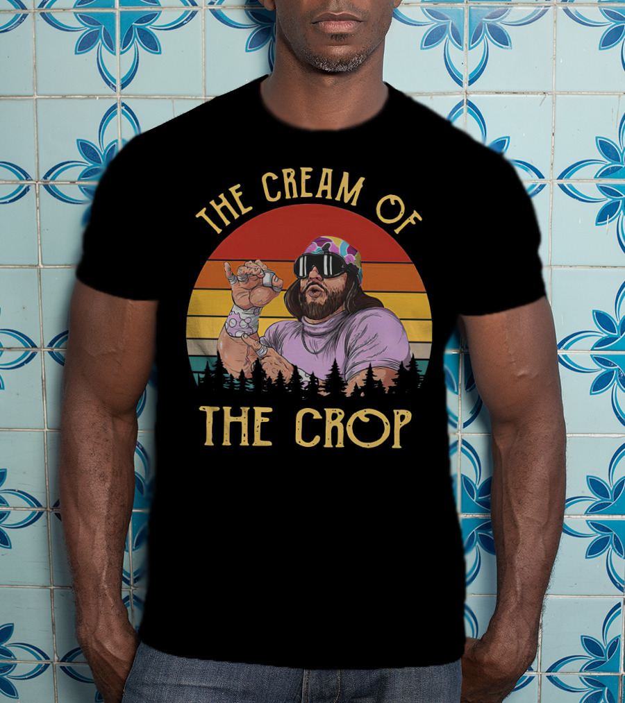 The Cream Of The Crop Retro Wrestler T-Shirt