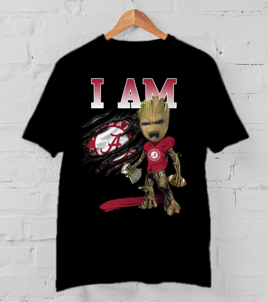I Am Alabama Football Groot T-Shirt