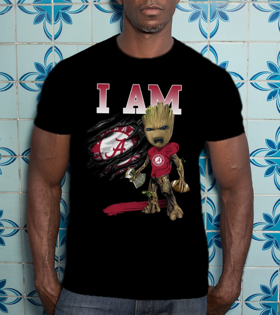 I Am Alabama Football Groot T-Shirt