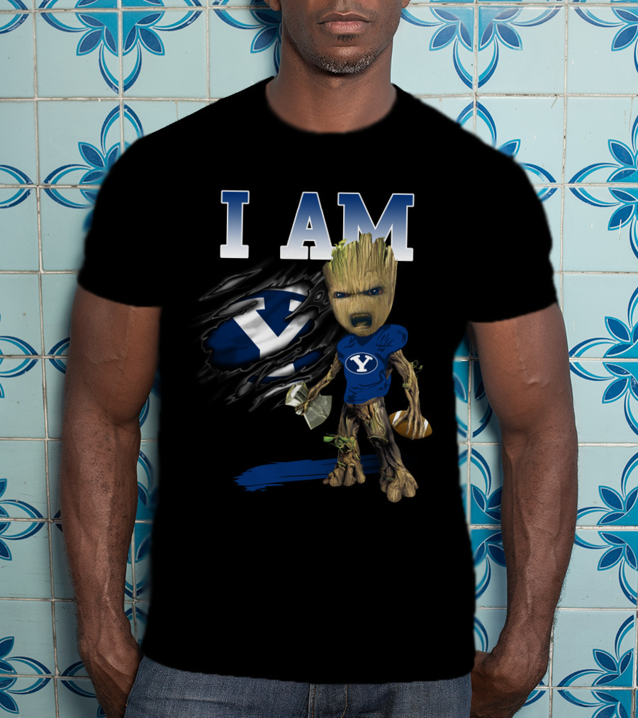 I Am Groot Byu Cougars Football T-Shirt