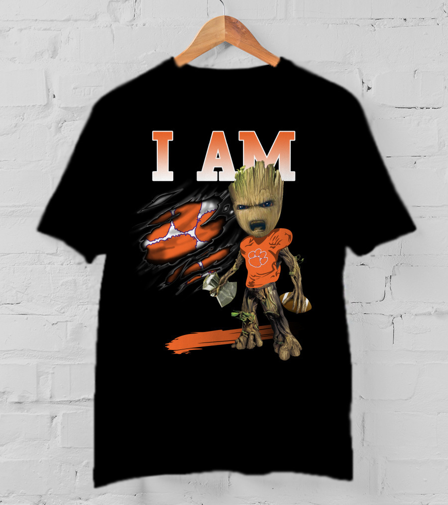 I Am Groot Clemson Tigers Football T-Shirt