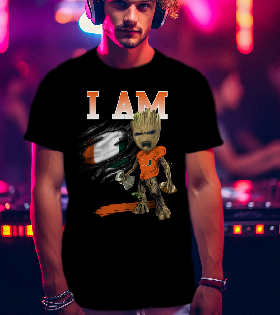 I Am Um Groot Football Hammer U T-Shirt