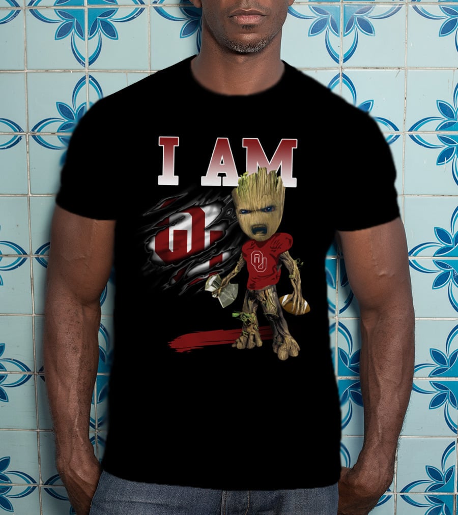 I Am Ou Groot Football T-Shirt