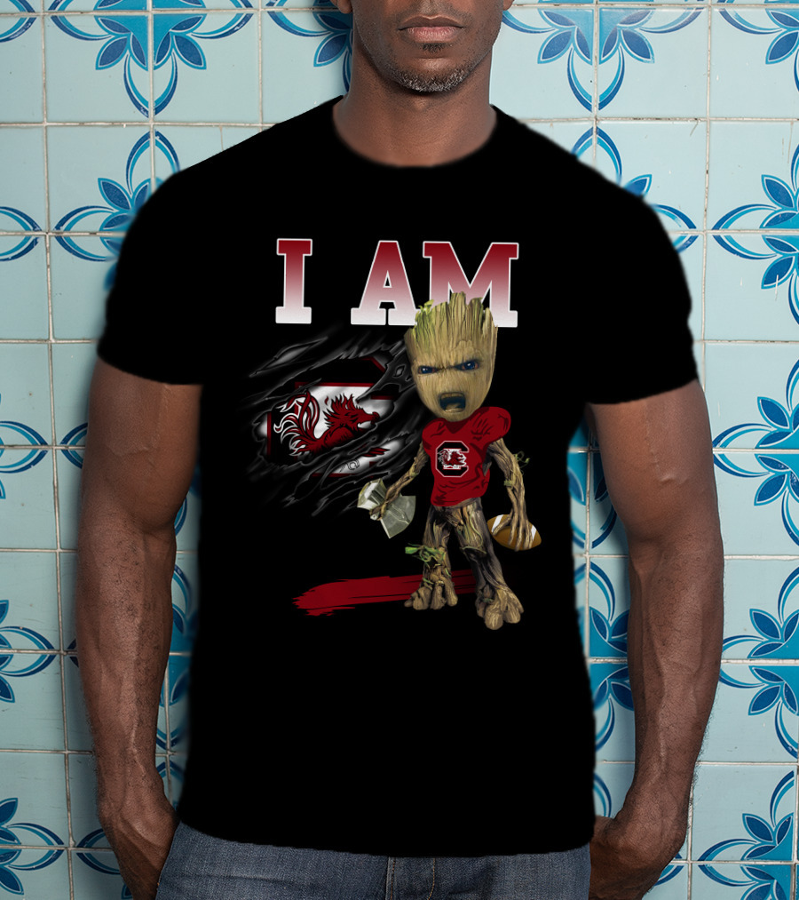 I Am Sc Gamecocks Groot Football Fan T-Shirt