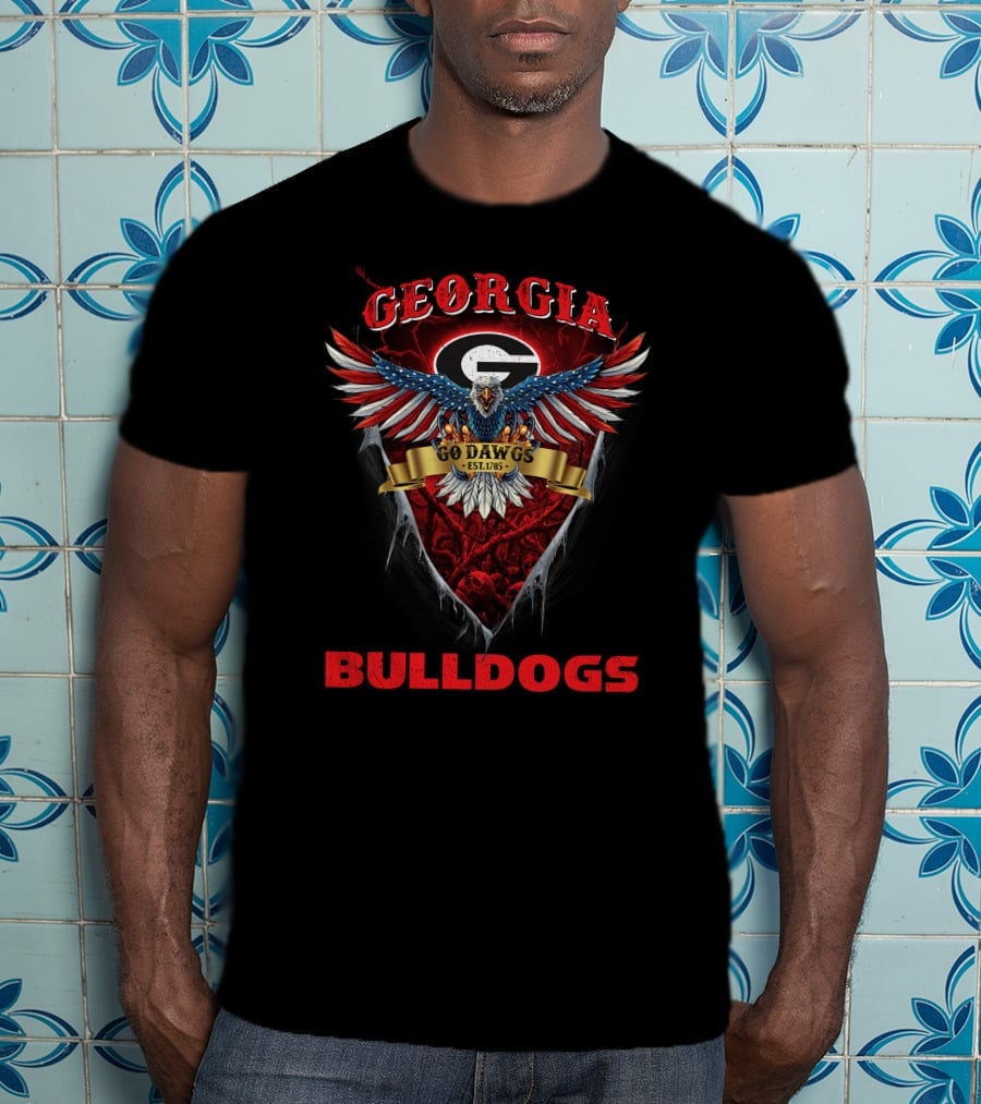 Georgia Bulldogs Eagle Go Dawgs Est. 1785 T-Shirt