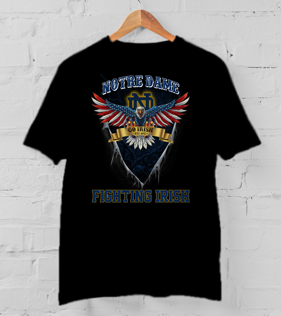 Notre Dame Fighting Irish Eagle Go Irish Est. 1842 T-Shirt