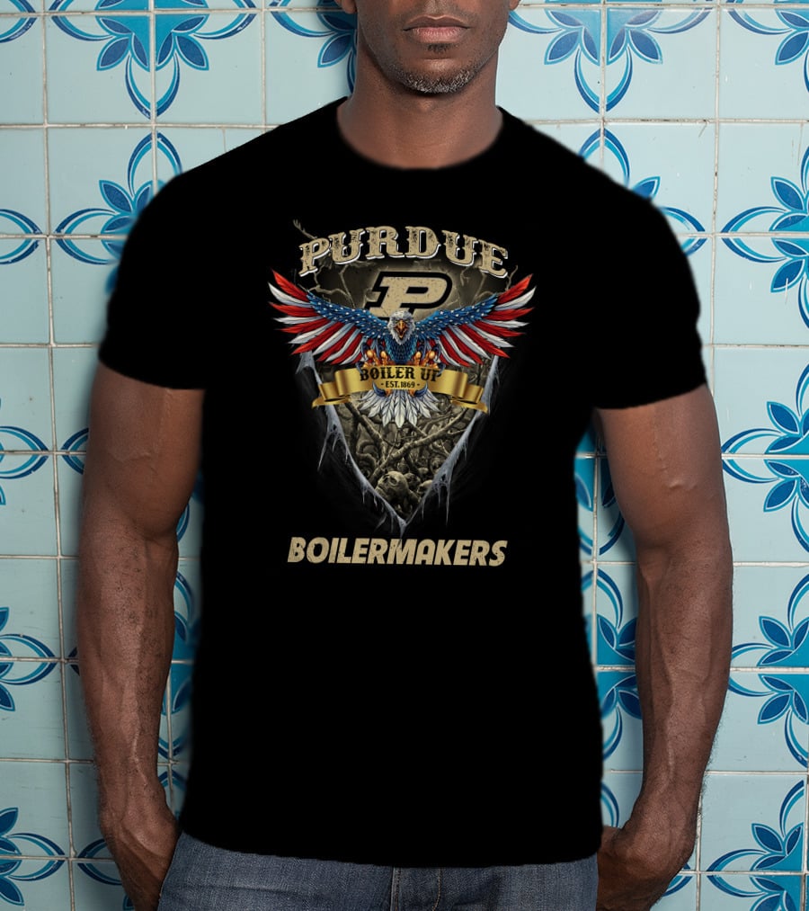 Purdue Boilermakers Eagle Boiler Up Est. 1869 T-Shirt