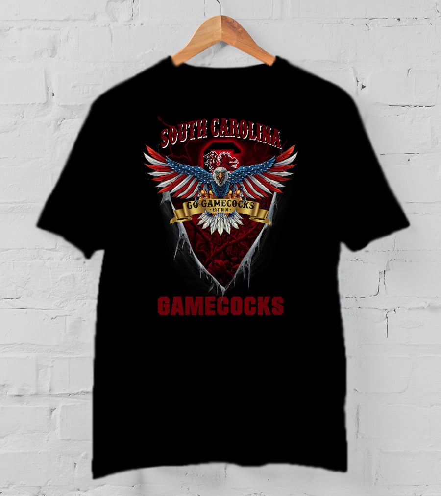 South Carolina Gamecocks Eagle Go Gamecocks Est. 1801 T-Shirt
