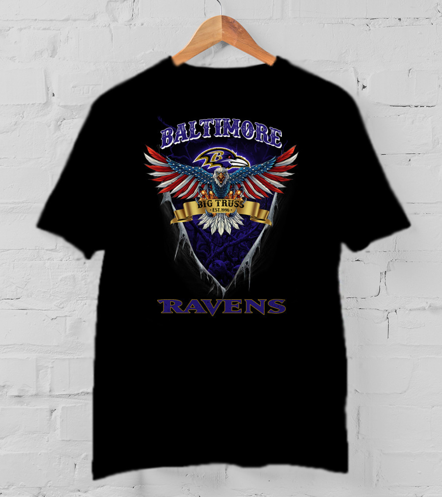 Baltimore Ravens Big Truss Eagle Est. 1996 T-Shirt