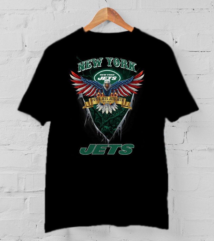 New York Jets Eagle Emblem Est 1959 Nfl Jets Jets Jets T-Shirt