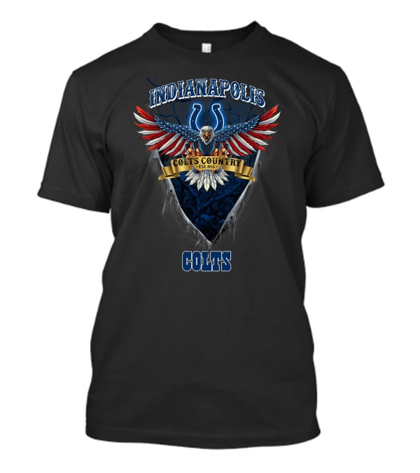 Indianapolis Colts Us Eagle Colts Country Est. 1953 T-Shirt