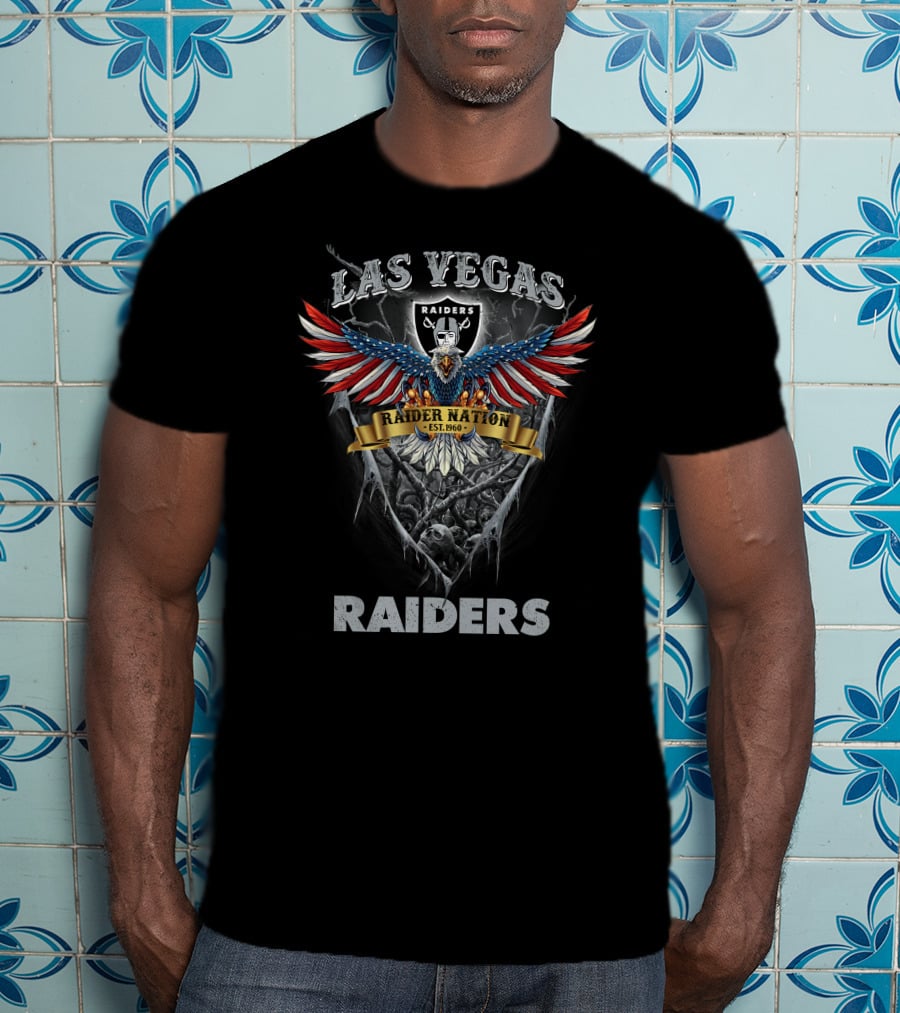 Las Vegas Raiders Raider Nation Est. 1960 Nfl Us Eagle T-Shirt