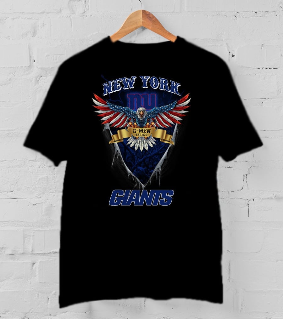 New York Giants Nfl Us Eagle G-Men Est. 1925 T-Shirt