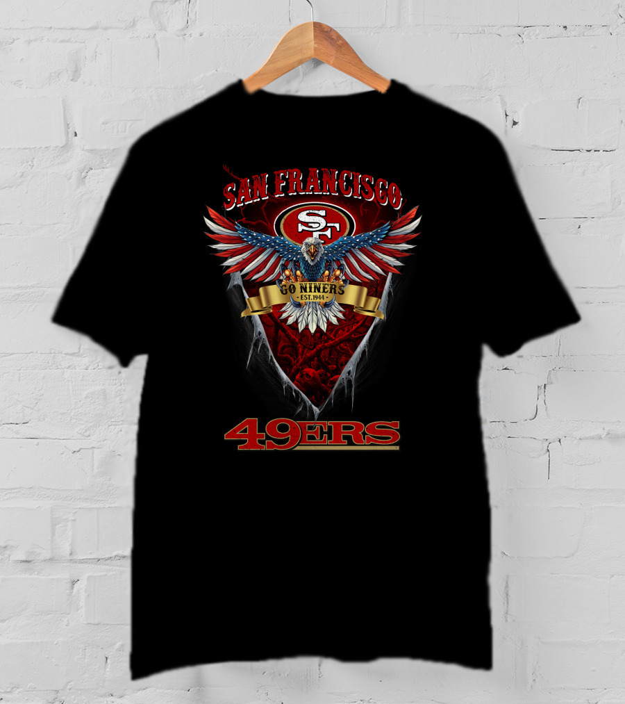 San Francisco 49ers Go Niners Est. 1946 Nfl Us Eagle T-Shirt