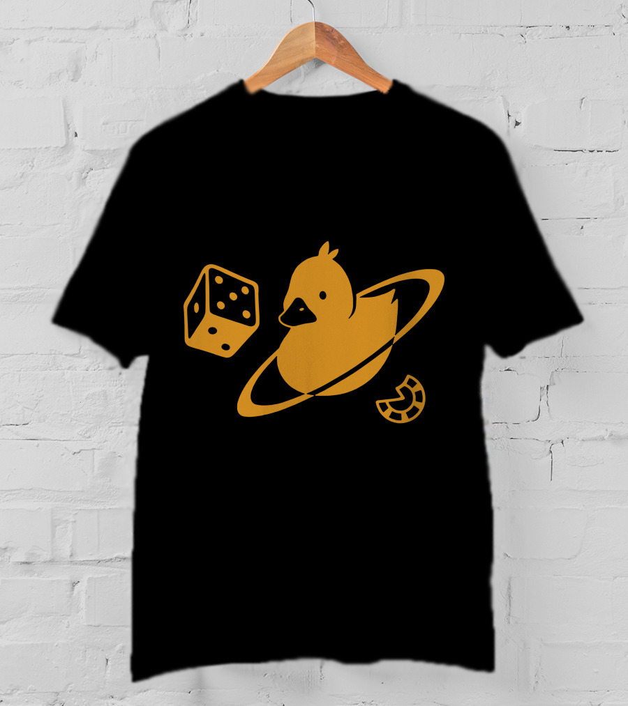 Duck Saturn Dice Horseshoe Iconic Elements T-Shirt