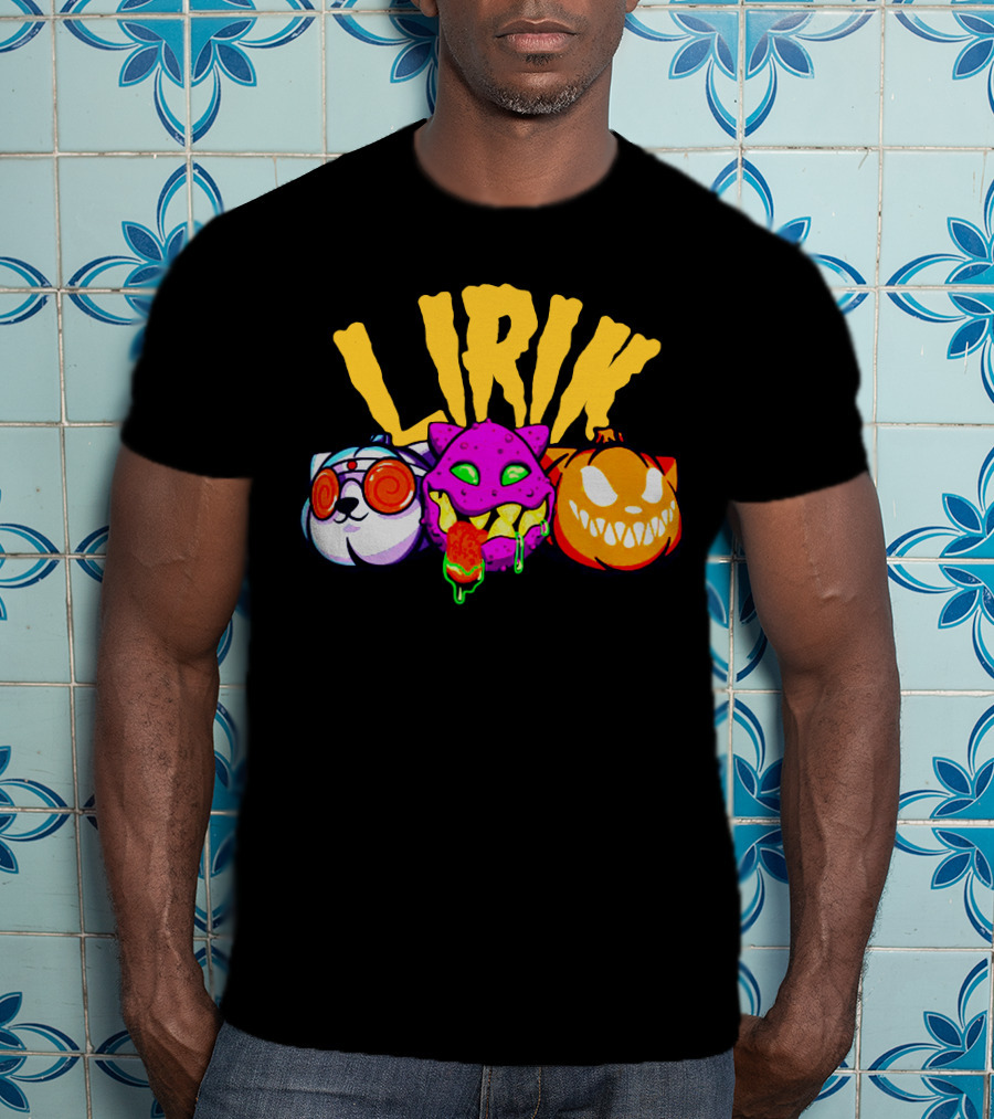 LIRIK GHOULS Trio Halloween Characters T-Shirt