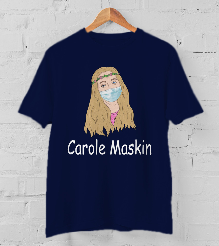 Carole Maskin Face Mask Floral Headband T-Shirt