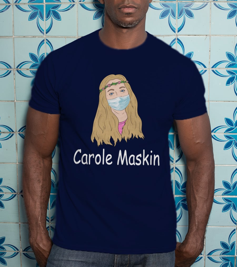 Carole Maskin Face Mask Floral Headband T-Shirt