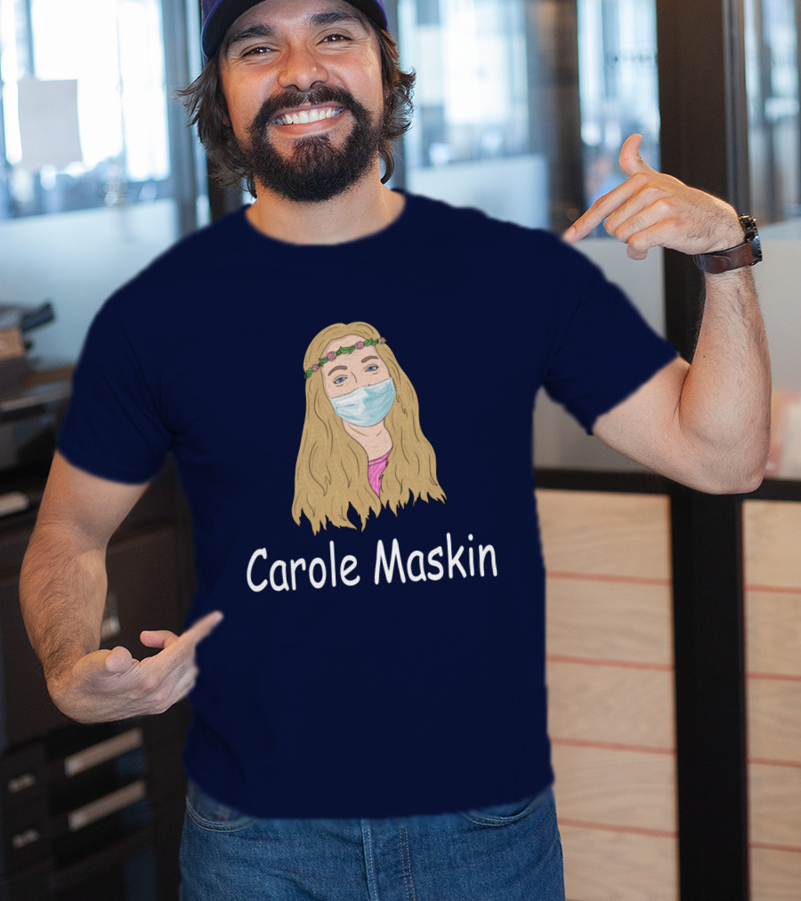 Carole Maskin Face Mask Floral Headband T-Shirt