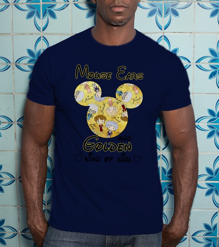Mouse Ears And Golden Kind Of Girl Friends Mouse Ears T-Shirt