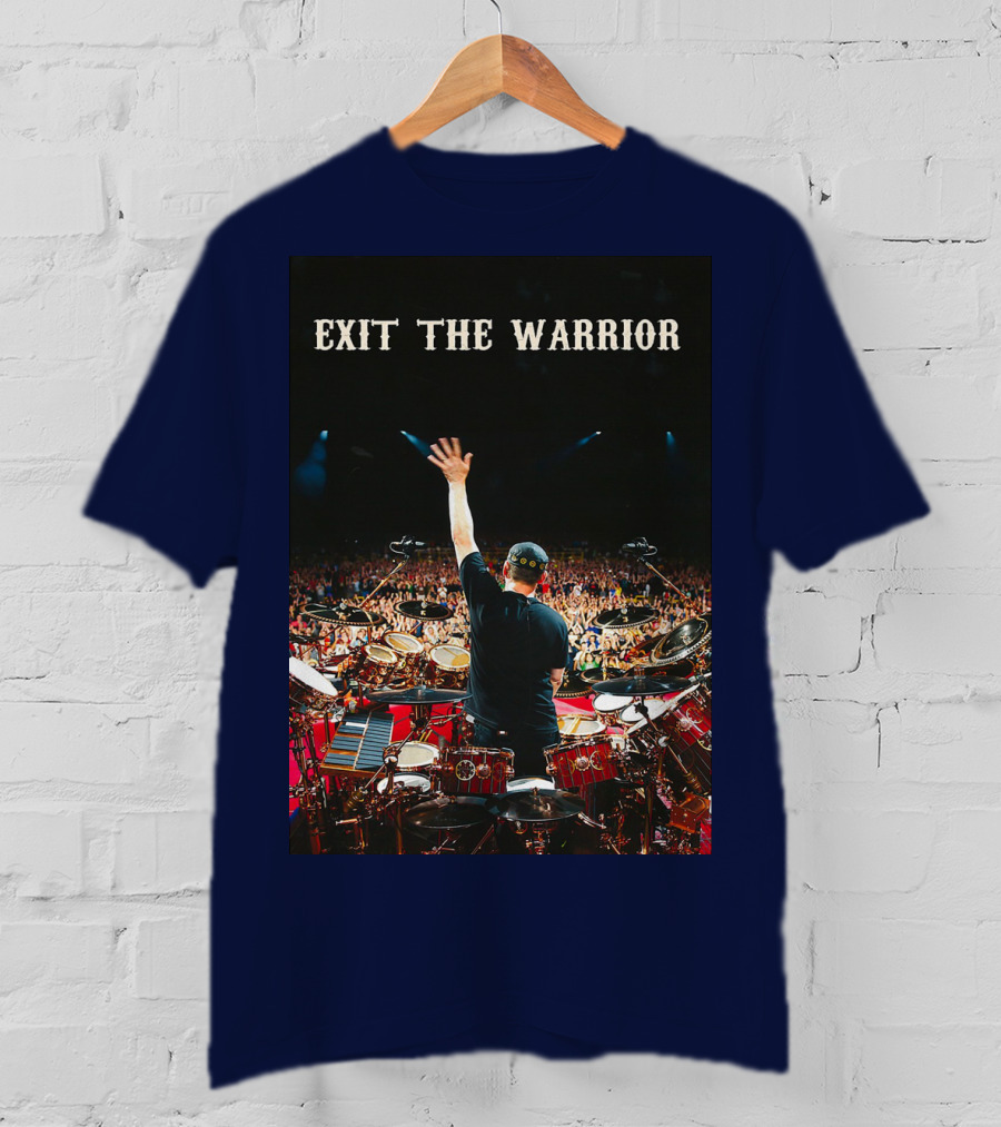 Exit The Warrior Neil Peart Drumming Performance Live Concert T-Shirt