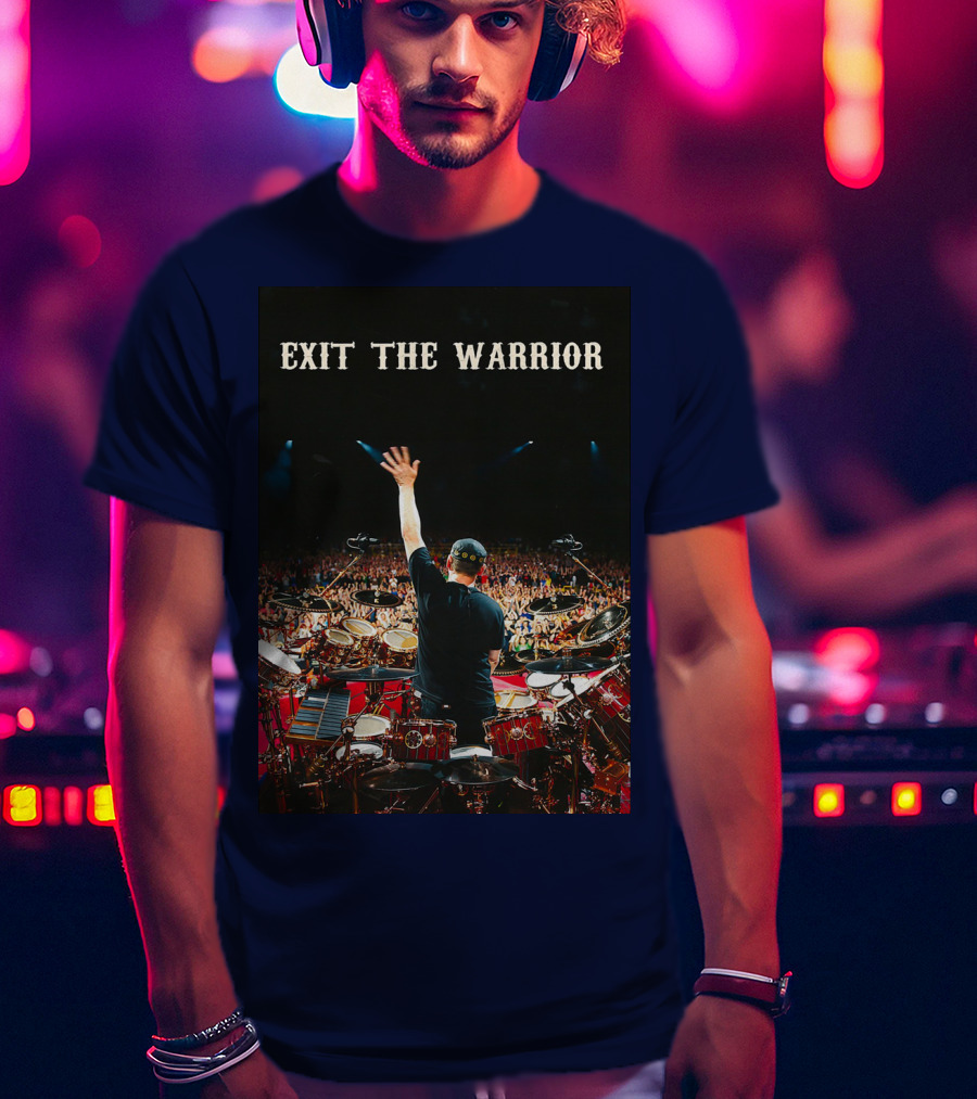 Exit The Warrior Neil Peart Drumming Performance Live Concert T-Shirt