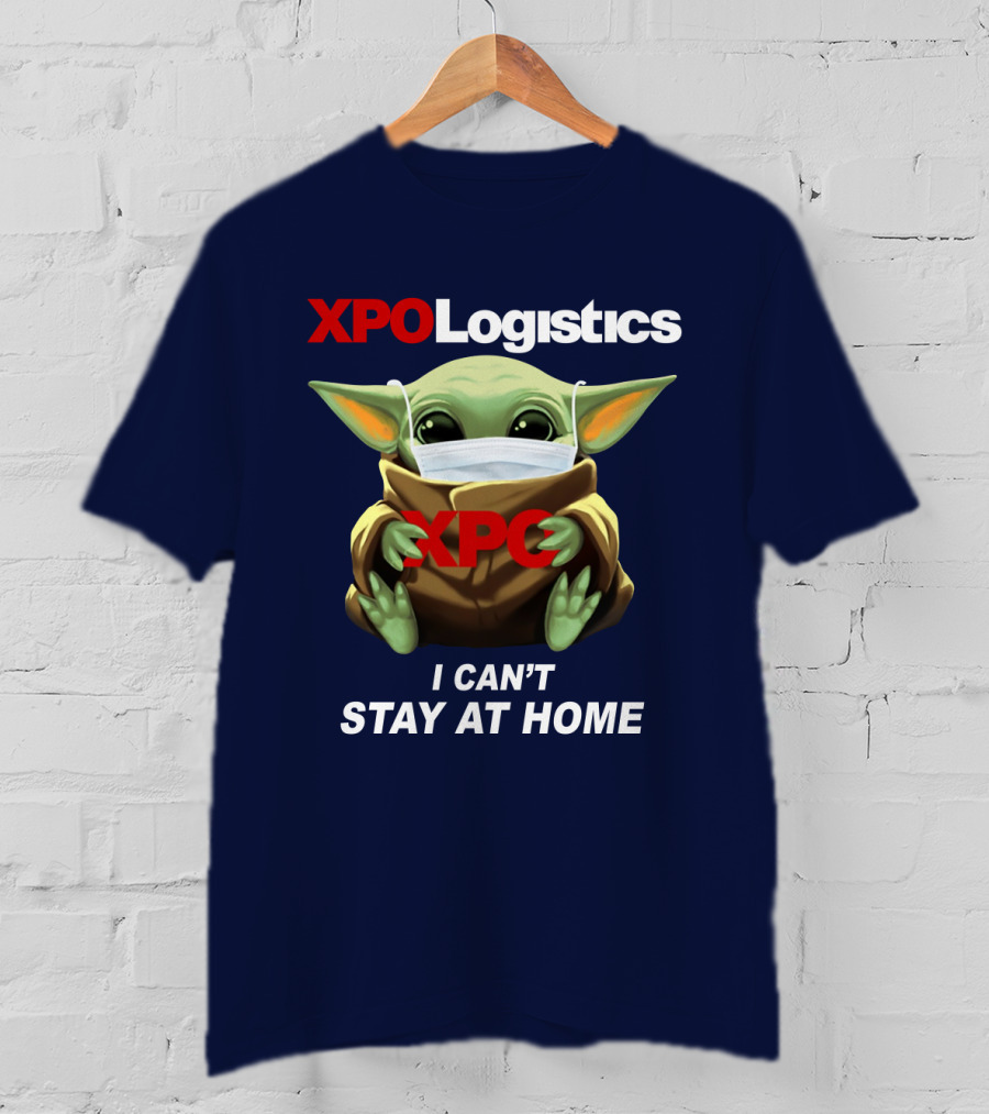 Star Wars Baby Yoda XPO Logistics I Can't Stay At Home T-Shirt
