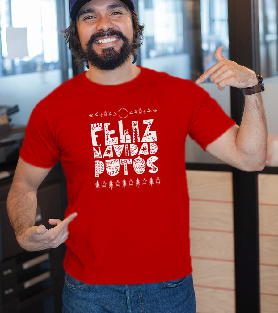 Feliz Navidad Putos Christmas Trees Ornaments T-Shirt