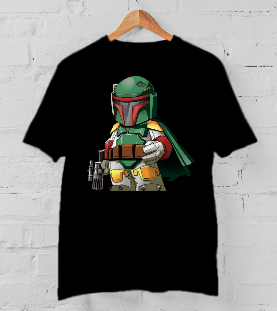 Chibi Bounty Hunter Boba Fett Star Wars Character T-Shirt