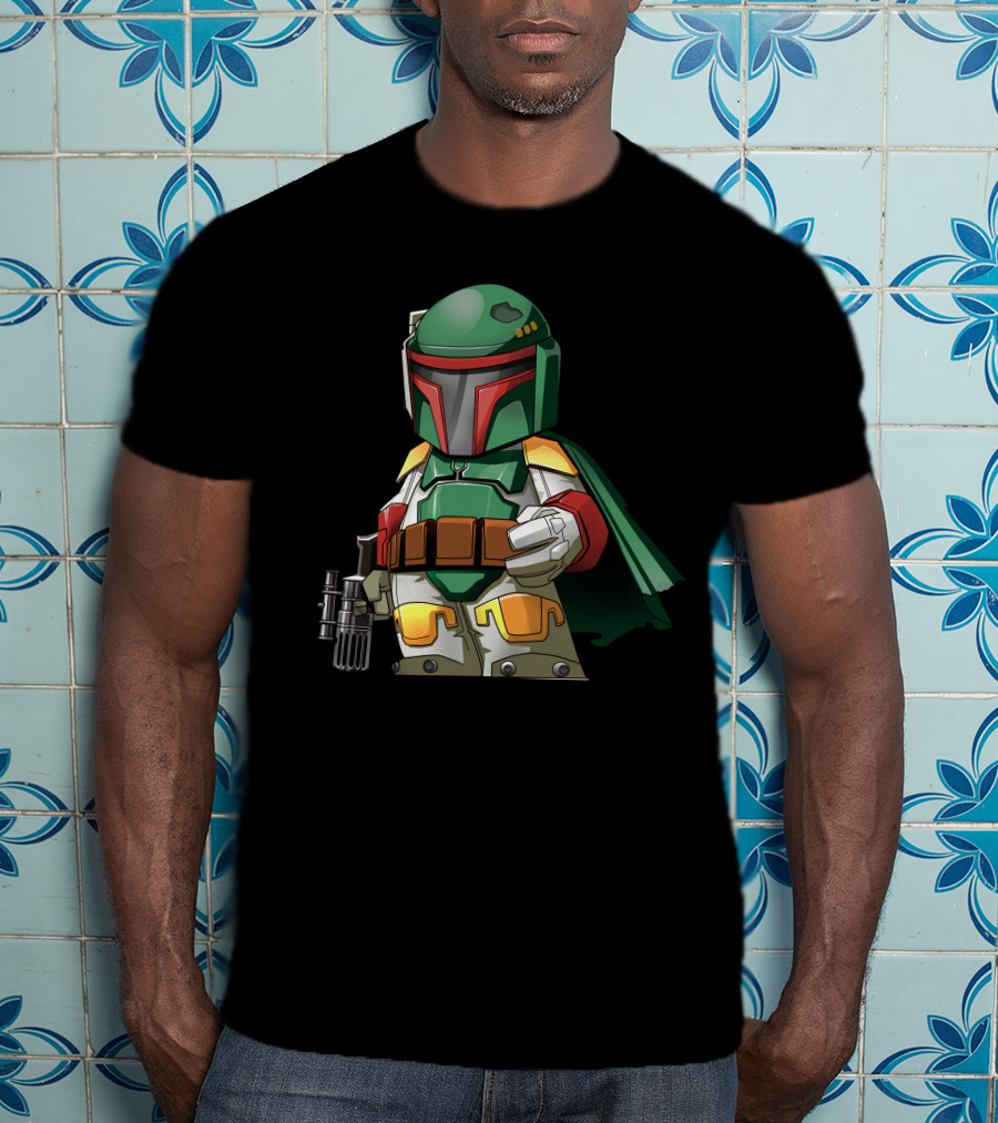 Chibi Bounty Hunter Boba Fett Star Wars Character T-Shirt