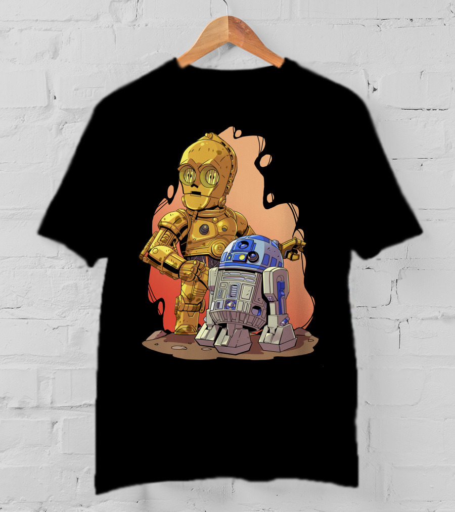 Chibi Star Wars C3PO R2-D2 Duo T-Shirt
