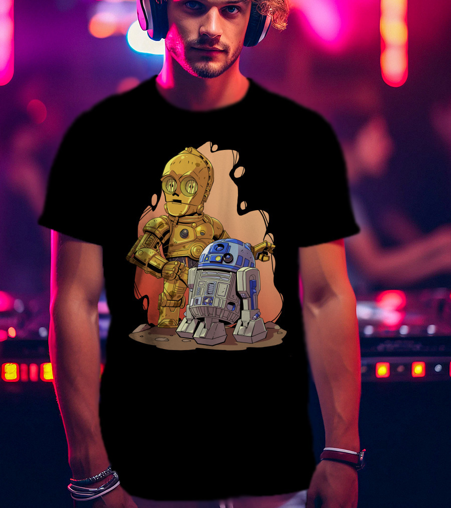 Chibi Star Wars C3PO R2-D2 Duo T-Shirt