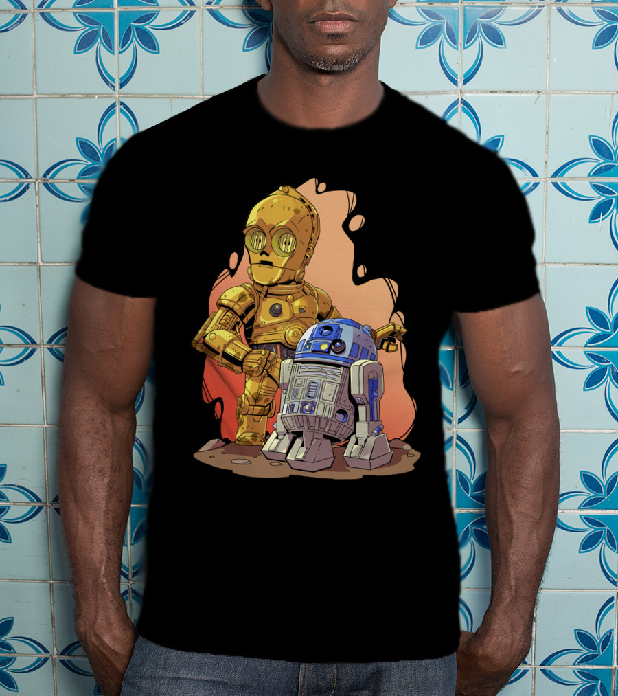 Chibi Star Wars C3PO R2-D2 Duo T-Shirt