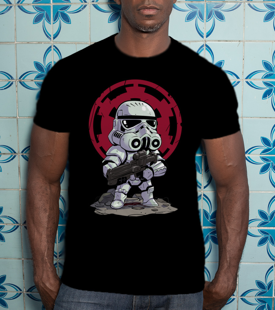 Chibi Stormtrooper Star Wars Imperial Emblem T-Shirt