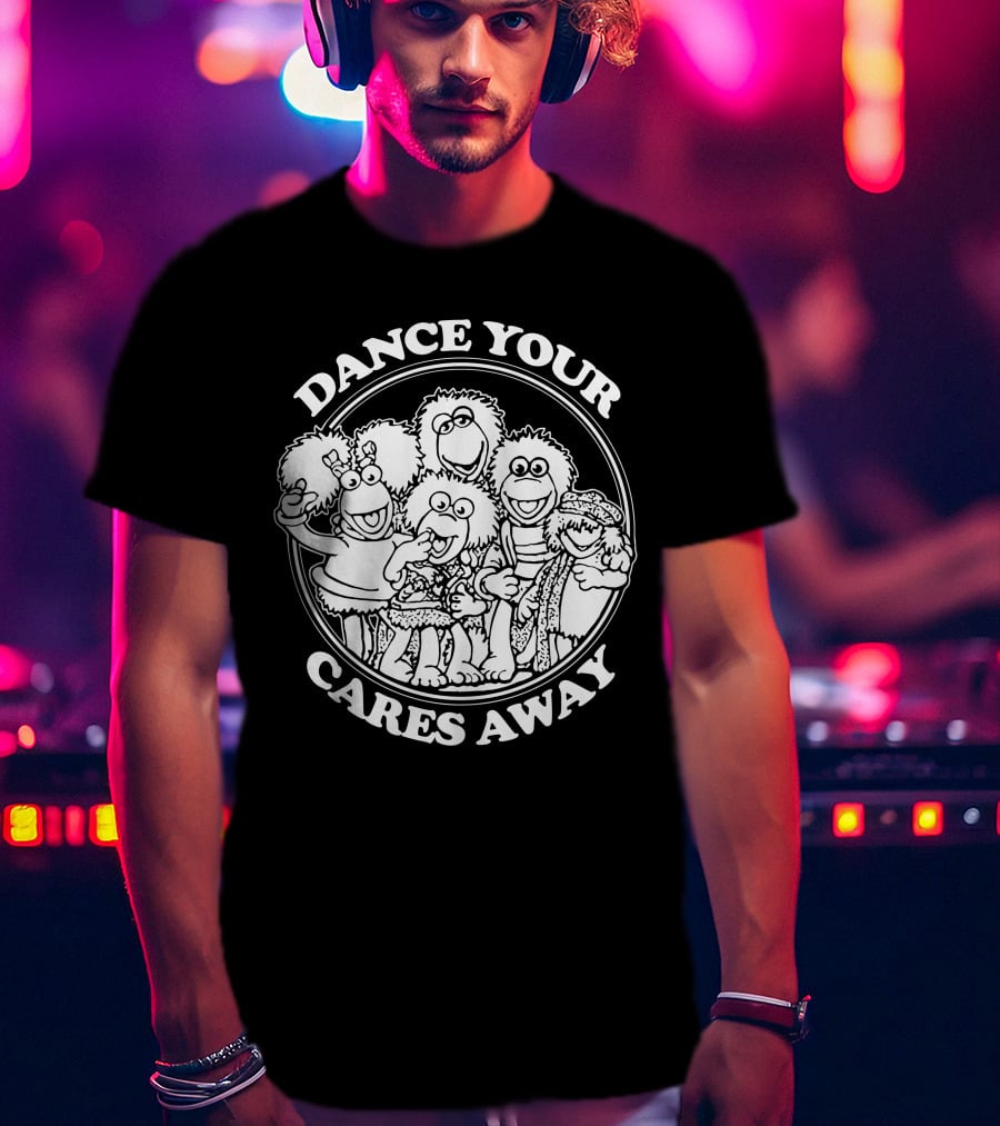 Dance Your Cares Away Fraggle Rock Characters T-Shirt