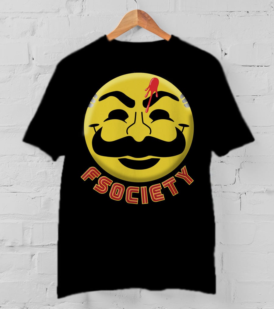 Fsociety Mr. Robot Smiley Face T-Shirt