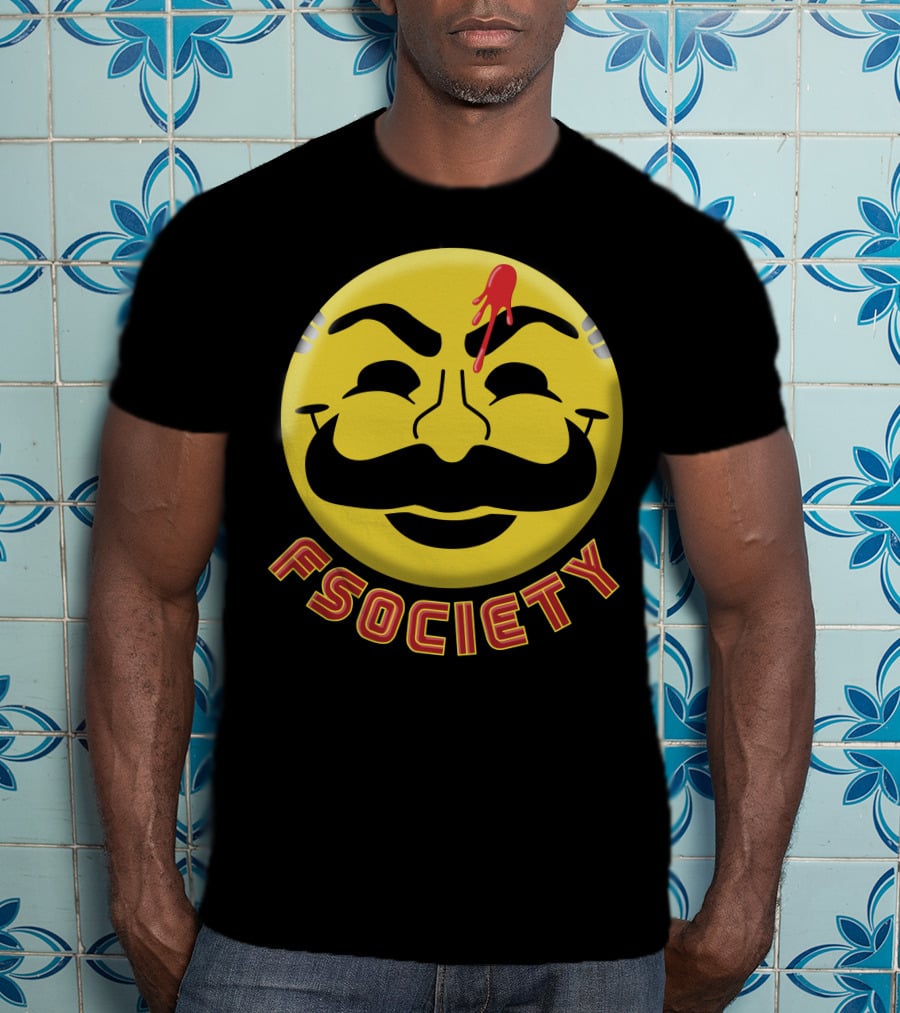 Fsociety Mr. Robot Smiley Face T-Shirt