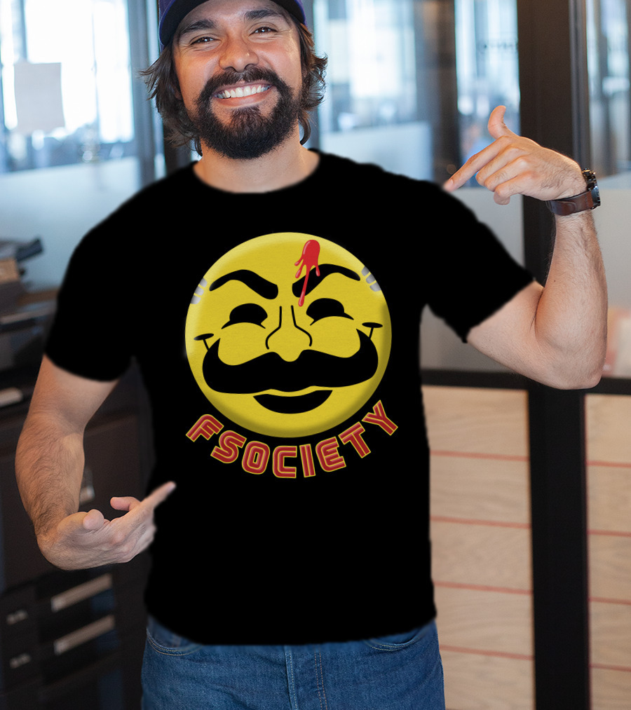 Fsociety Mr. Robot Smiley Face T-Shirt